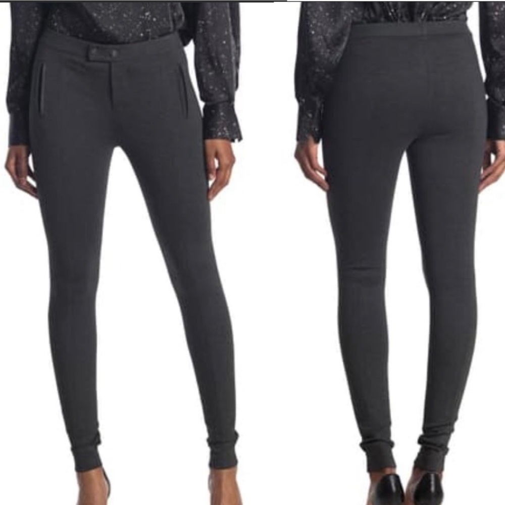 VINCE dark charcoal gray stretchy ski pants Sz 6 NWOT